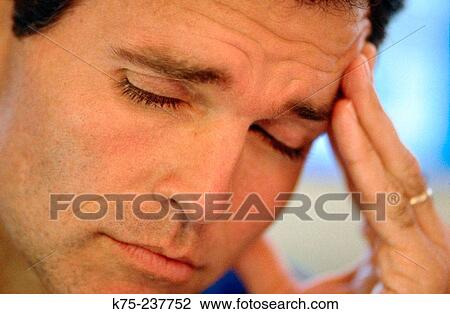 Stock Image - Depressed male. Fotosearch