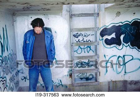 Stock Image - Depressed man. Fotosearch