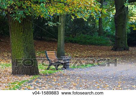 Deserted bench in autumn, Bremen, Germany, Europe View Large Photo Image Stock Image - Deserted bench in autumn, Bremen, Germany, Europe. Fotosearch