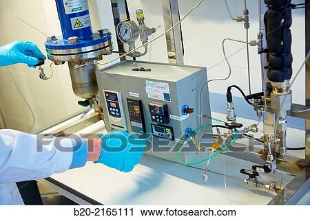 Stock Image - DESMET Plant. Liquid Laboratory. Energy and Environment Division. Tecnalia Research and Innovation. Miano. Alava. Basque Country. Spain.. Fotosearch