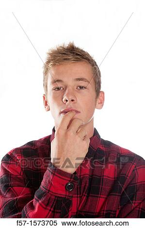 Despondent young teenage man View Large Photo Image Stock Photography - Despondent young teenage man. Fotosearch