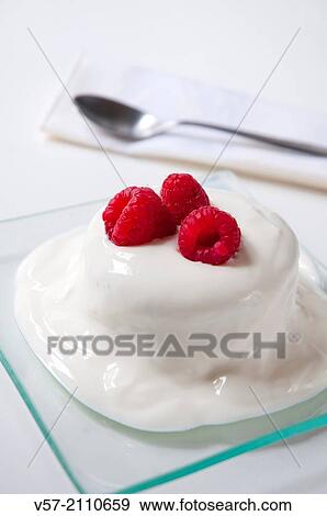Dessert: cream cake with raspberries. Close view. View Large Photo Image Stock Photo - Dessert: cream cake with raspberries. Close view.. Fotosearch