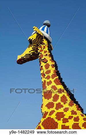 Detail, Life-size giraffe made of Lego bricks Legoland Discovery Center, Inner harbor, Duisburg, North Rhine-Westphalia, Germany, Europe View Large Photo Image Stock Photo - Detail, Life-size giraffe made of Lego bricks Legoland Discovery Center, Inner harbor, Duisburg, North Rhine-Westphalia, Germany, Europe. Fotosearch