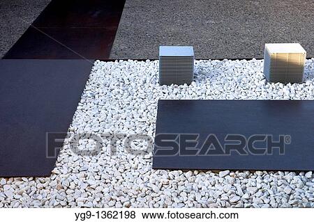 Detail of a moder Garden Barcelona Spain View Large Photo Image Stock Photo - Detail of a moder Garden Barcelona Spain. Fotosearch