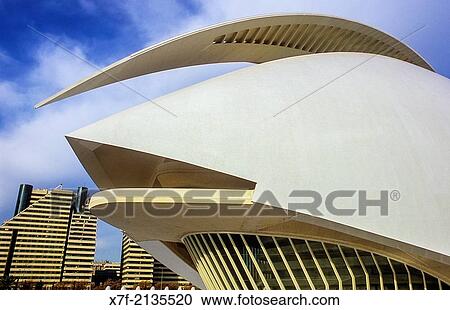Detail of Palacio de las Artes Reina Sof? a, City of Arts and Sciences by S. Calatrava. Valencia. Spain. View Large Photo Image Stock Image - Detail of Palacio de las Artes Reina Sof? a, City of Arts and Sciences by S. Calatrava. Valencia. Spain.. Fotosearch