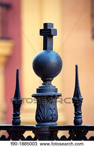 Stock Image - Detail of railing-Cathedral-Malaga-Spain. Fotosearch