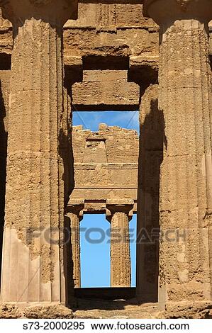 Detail of Temple of Concordia in Valley of the Temples, Agrigento, Sicily, Italy View Large Photo Image Stock Photography - Detail of Temple of Concordia in Valley of the Temples, Agrigento, Sicily, Italy. Fotosearch