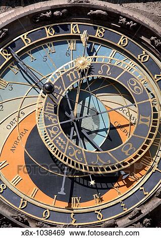 Detail of the astronomical clock, Prague, CZ View Large Photo Image Stock Photo - Detail of the astronomical clock, Prague, CZ. Fotosearch