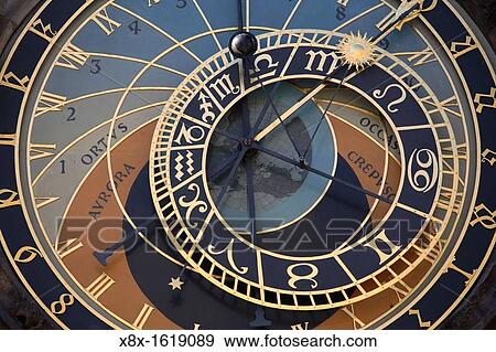 Detail of the astronomical clock, Prague, CZ View Large Photo Image Stock Photo - Detail of the astronomical clock, Prague, CZ. Fotosearch