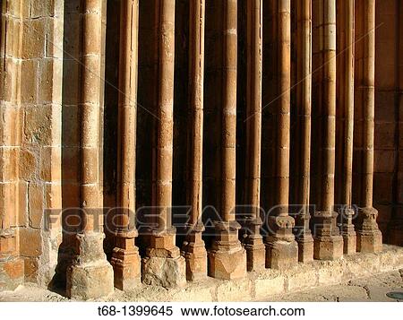 Detail of the church main front, monastery of Sant Cugat del Valles, Barcelona province, Catalonia, Spain View Large Photo Image Stock Photography - Detail of the church main front, monastery of Sant Cugat del Valles, Barcelona province, Catalonia, Spain. Fotosearch