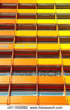 Detail of the facade of Puerta America Hotel. Madrid, Spain. View Large Photo Image Stock Image - Detail of the facade of Puerta America Hotel. Madrid, Spain.. Fotosearch