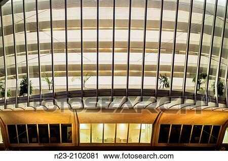 Stock Image - Detail of the Palace of Arts Reina Sof? a, Valencia, Spain.. Fotosearch