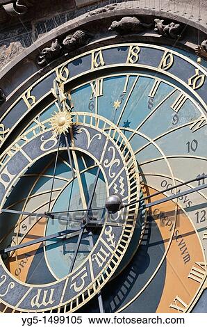 Detail of the Prague Astronomical Clock, Tower of the Old Town Hall, Old Town Square, Prague, Bohemia, Czech Republic View Large Photo Image Stock Photography - Detail of the Prague Astronomical Clock, Tower of the Old Town Hall, Old Town Square, Prague, Bohemia, Czech Republic. Fotosearch