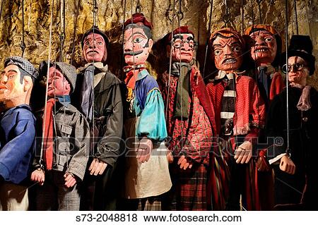Stock Photo - Detail of traditional story tellers puppets, Palermo, Sicily. Fotosearch