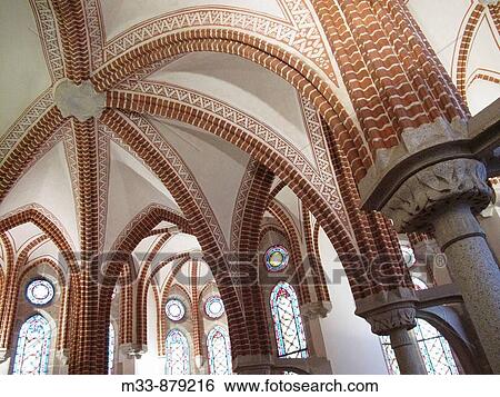 Detail of vaults, Episcopal Palace (19th century) by architect Gaudi, Astorga. Leon province, Castilla-Leon, Spain View Large Photo Image Stock Photograph - Detail of vaults, Episcopal Palace (19th century) by architect Gaudi, Astorga. Leon province, Castilla-Leon, Spain. Fotosearch