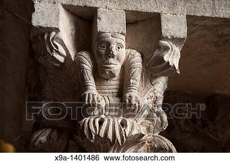 Detail on Cloister of Pere de Galligants Monastery - Archaeological Museum in Girona, Catalonia, Spain View Large Photo Image Stock Photograph - Detail on Cloister of Pere de Galligants Monastery - Archaeological Museum in Girona, Catalonia, Spain. Fotosearch