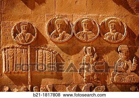 Detail on the exterior of the 10th century Armenian Cathedral of the Holy Cross on Akdamar Island, Lake Van, Turkey View Large Photo Image Stock Photo - Detail on the exterior of the 10th century Armenian Cathedral of the Holy Cross on Akdamar Island, Lake Van, Turkey. Fotosearch