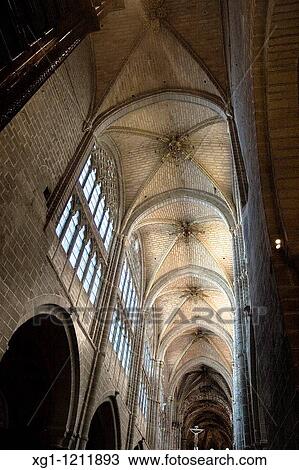 DETAIL VAULT AVILA CATHEDRAL, CASTILLA Y LEON, SPAIN View Large Photo Image Stock Image - DETAIL VAULT AVILA CATHEDRAL, CASTILLA Y LEON, SPAIN. Fotosearch