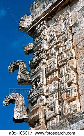 Details. The Nunnery quadrangle. Mayan ruins. Uxmal. Yucatan. Mexico. View Large Photo Image Stock Photo - Details. The Nunnery quadrangle. Mayan ruins. Uxmal. Yucatan. Mexico.. Fotosearch