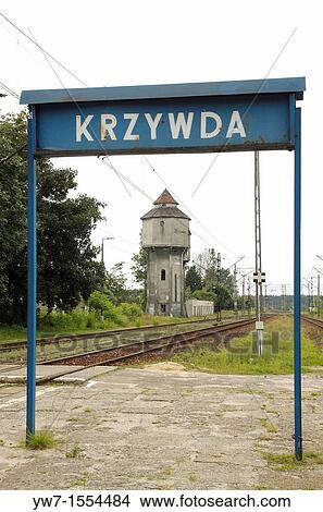 Deteriorating water tower in Krzywda village Lukow County, Poland View Large Photo Image Picture - Deteriorating water tower in Krzywda village Lukow County, Poland. Fotosearch