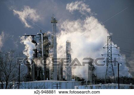 Detroit, Michigan - Marathon oil refinery View Large Photo Image Stock Image - Detroit, Michigan - Marathon oil refinery. Fotosearch