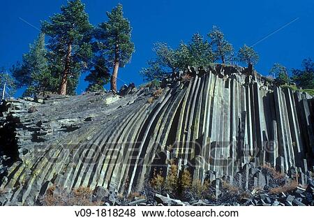 Devils Postpile National Monument, California, USA View Large Photo Image Stock Photo - Devils Postpile National Monument, California, USA. Fotosearch