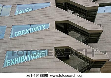 Stock Photo - DHUB building, Design Museum, 2012, MBM architects, Barcelona, Catalonia, Spain. Fotosearch