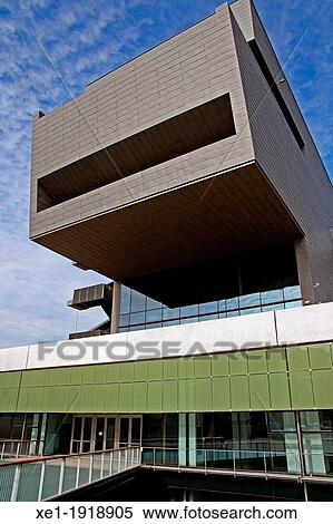 DHUB building, Design Museum, 2012, MBM architects, Barcelona, Catalonia, Spain View Large Photo Image Stock Photography - DHUB building, Design Museum, 2012, MBM architects, Barcelona, Catalonia, Spain. Fotosearch