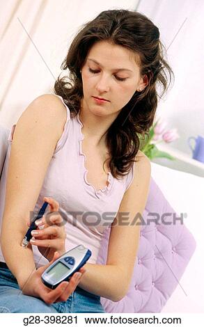 Diabetes: self analysis of sugar in blood View Large Photo Image Stock Image - Diabetes: self analysis of sugar in blood. Fotosearch