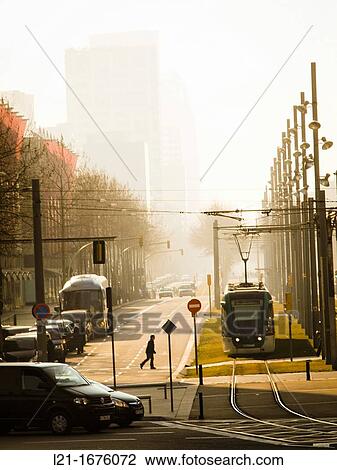 Stock Image - Diagonal, Diagonal Mar, Forum. Barcelona, Catalonia, Spain.. Fotosearch
