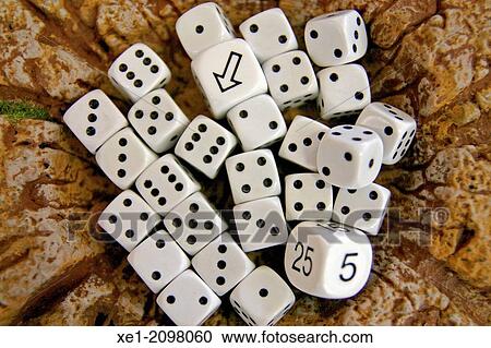 Stock Image - Dice board game. Fotosearch