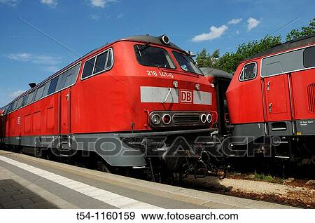 Diesel locomotive of Deutsche Bahn View Large Photo Image Stock Photo - Diesel locomotive of Deutsche Bahn. Fotosearch