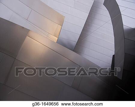 Different steel corners of the Walt Disney Concert Hall in Los Angeles, California, United States meet and overlap View Large Photo Image Stock Photograph - Different steel corners of the Walt Disney Concert Hall in Los Angeles, California, United States meet and overlap. Fotosearch