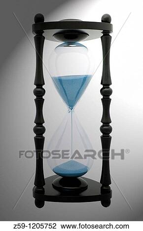 Stock Image - digital enhancement - sandglass. Fotosearch