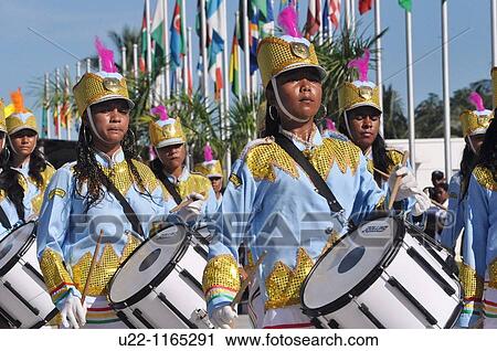 Dili (East Timor): a musical band at the Independence Restoration Day's Parade (May 20th) View Large Photo Image Stock Image - Dili (East Timor): a musical band at the Independence Restoration Day's Parade (May 20th). Fotosearch