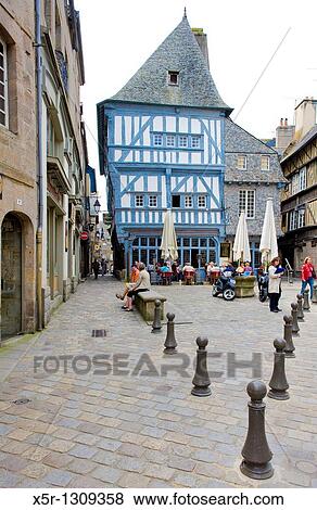 Stock Photo - Dinan, Brittany, France. Fotosearch