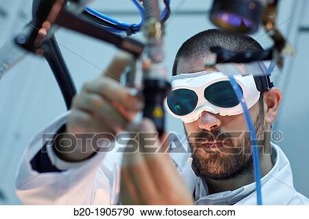 Stock Image - Diode Laser Rofin Development of robotic system for joining dissimilar materials Industry, Tecnalia Research & innovation, Technology and Research Centre, Zamudio Technological Park, Derio, Bizkaia, Basque Country, Spain. Fotosearch