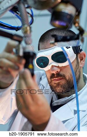 Stock Image - Diode Laser Rofin Development of robotic system for joining dissimilar materials Industry, Tecnalia Research & innovation, Technology and Research Centre, Zamudio Technological Park, Derio, Bizkaia, Basque Country, Spain. Fotosearch