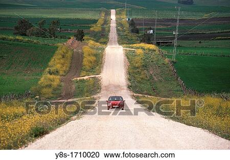 Stock Image - Dirt Road near Medina Sidonia. Fotosearch