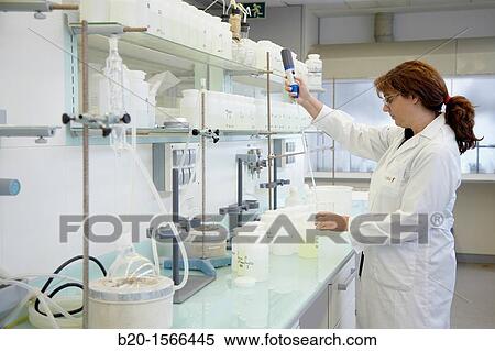 Stock Photography - Disaggregation and sample preparation arid steel, for further analysis determination of oxides, Laboratory, Research on building materials, Tecnalia Research & Innovation, Zamudio, Bizkaia, Basque Country, Spain. Fotosearch