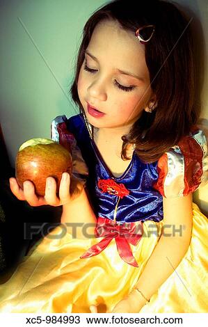Stock Image - Disguised girl. Fotosearch