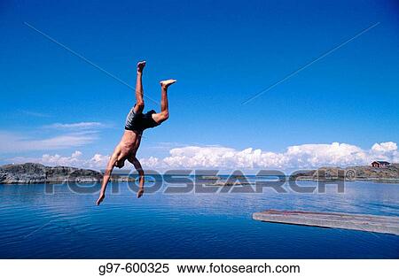 Stock Photography - Diving in. Fotosearch
