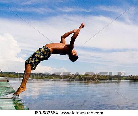 Diving. Rio, Amazonas. Brazil. View Large Photo Image Picture - Diving. Rio, Amazonas. Brazil.. Fotosearch