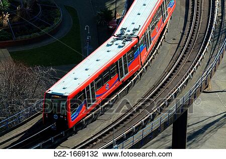 DLR, Docklands Light Railway, Canary Wharf, business and banking district, London, England, United Kingdom. View Large Photo Image Stock Image - DLR, Docklands Light Railway, Canary Wharf, business and banking district, London, England, United Kingdom.. Fotosearch