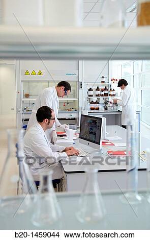 Docking, 3D computational model to simulate the molecular dynamics of proteins to develop new drugs, research lab, IkerChem research lab, design and synthesis of new chemical entities with therapeutic applications in oncology View Large Photo Image Picture - Docking, 3D computational model to simulate the molecular dynamics of proteins to develop new drugs, research lab, IkerChem research lab, design and synthesis of new chemical entities with therapeutic applications in oncology. Fotosearch