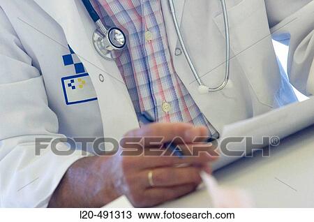 Stock Image - Doctor. Hospital Universitario Gran Canaria Doctor Negrin, Las Palmas de Gran Canaria. Canary Islands, Spain. Fotosearch