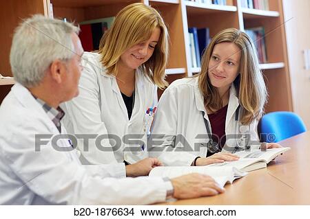 Doctor teaching medical students in library, Doctors in meeting room, Hospital Donostia, San Sebastian, Gipuzkoa, Basque Country, Spain View Large Photo Image Picture - Doctor teaching medical students in library, Doctors in meeting room, Hospital Donostia, San Sebastian, Gipuzkoa, Basque Country, Spain. Fotosearch