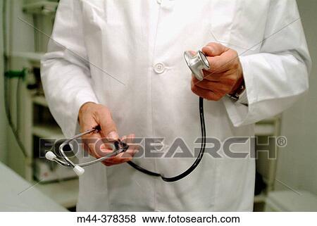 Stock Photo - Doctor with stethoscope. Fotosearch