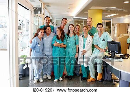 Stock Photo - Doctors and nurses of the Resuscitation unit. Hospital Universitario de Gran Canaria Doctor Negrin, Las Palmas de Gran Canaria. Canary Islands, Spain. Fotosearch