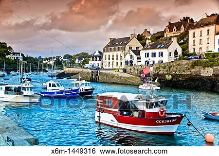 Doelan village Brittany, France, Europe View Large Photo Image Stock Photograph - Doelan village Brittany, France, Europe. Fotosearch